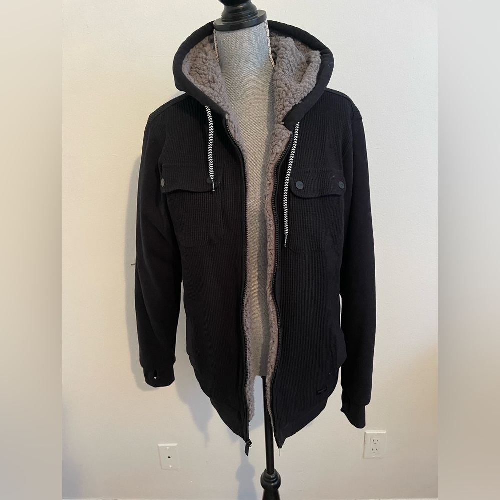 O'Neill Men's Hooded Black Sweatshirt. Size Medium